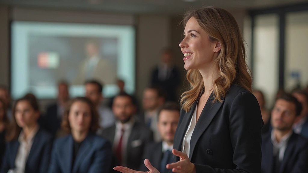 Profesional en conferencia